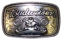 83810 Budweiser Rectangle buckle